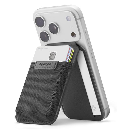 MagSafe-lompakko, Spigen, Slim Fold Tripod S314-4, Musta AFA11591