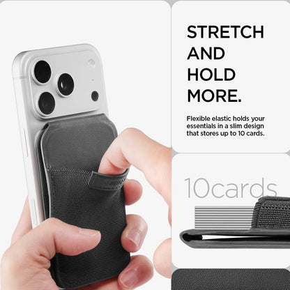 MagSafe Wallet, Spigen, Slim Fold Tripod S314-4, Black AFA11591