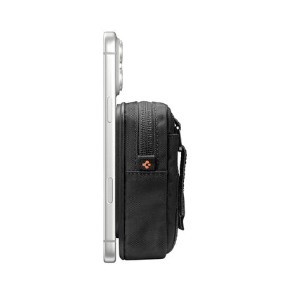 MagSafe-lompakko, Spigen, TinTap ZIP MagFit 2, Musta AFA11564