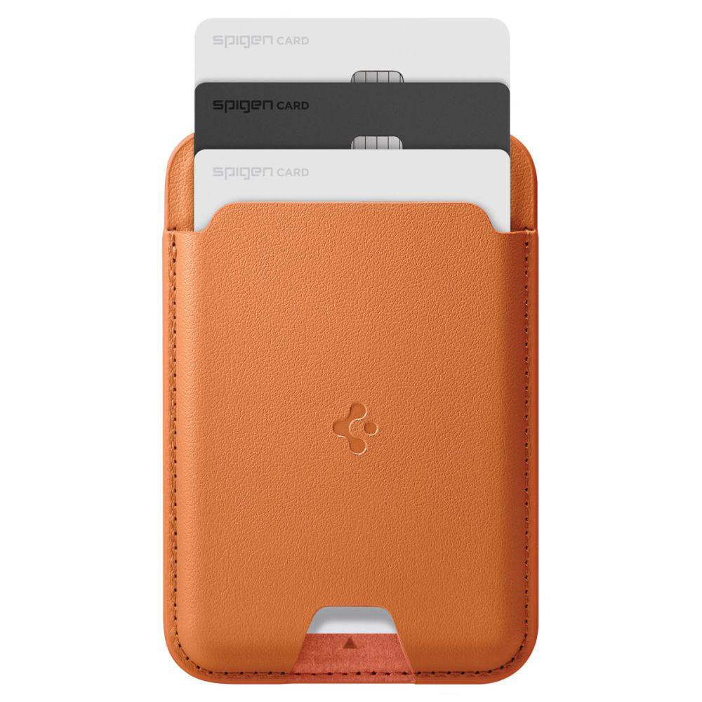 MagSafe-lompakko, Spigen, Valentinus MagFit, Oranssi AFA11339