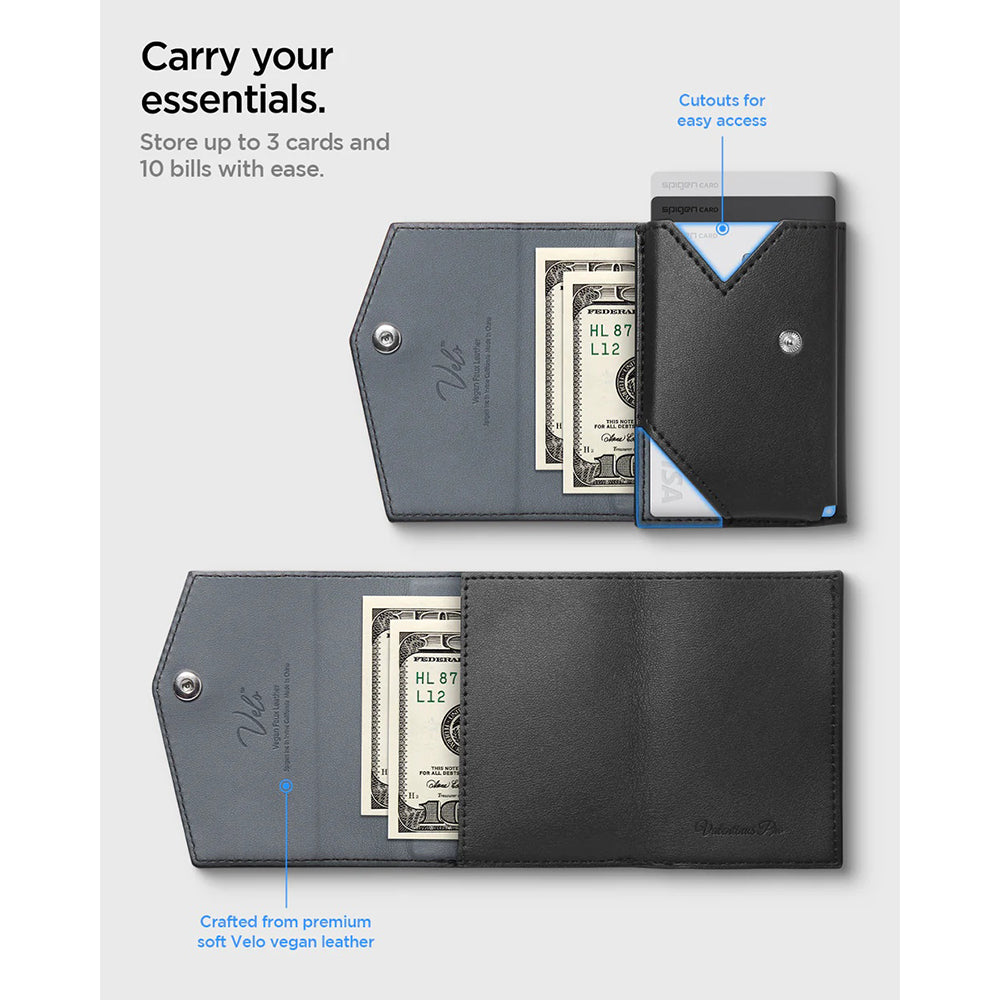 Magsafe-lompakko, Spigen, Valentinus Pro, Musta