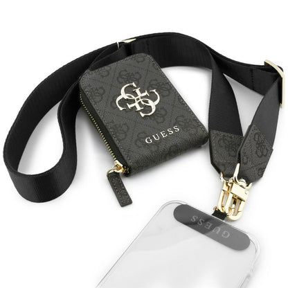 Lompakko ja Puhelinnyöri Guess 4G Metal Logo, Musta