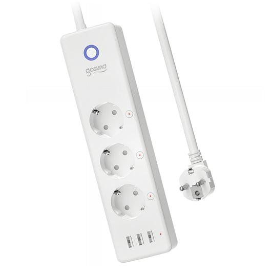 Gosund P1 Plus jatkojohto, Wi-Fi, 3 x Schuko