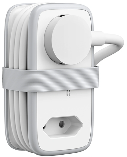 Orico APP jatkojohto, 1 x Schuko - 1 x pistorasia - 2 x USB-A - 1 x USB-C, Valkoinen Harmaa