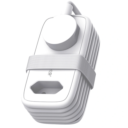 Orico APP jatkojohto, 1 x Schuko - 1 x pistorasia - 2 x USB-A - 1 x USB-C, Valkoinen Harmaa