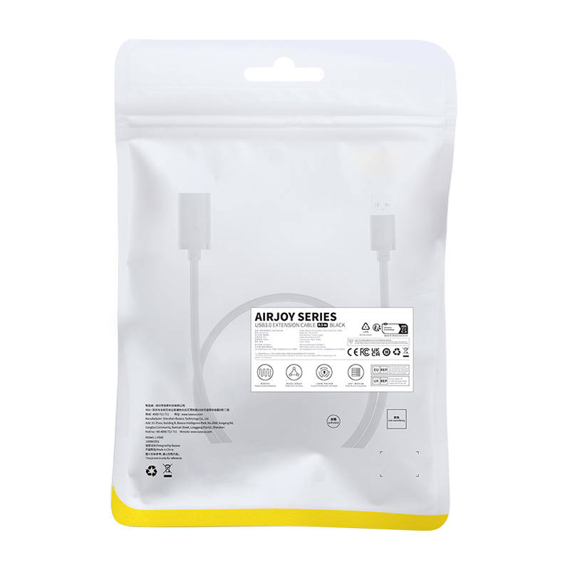 USB 3.0 -jatkokaapeli Baseus AirJoy Series, 0,5 m, Musta B00631103111-01