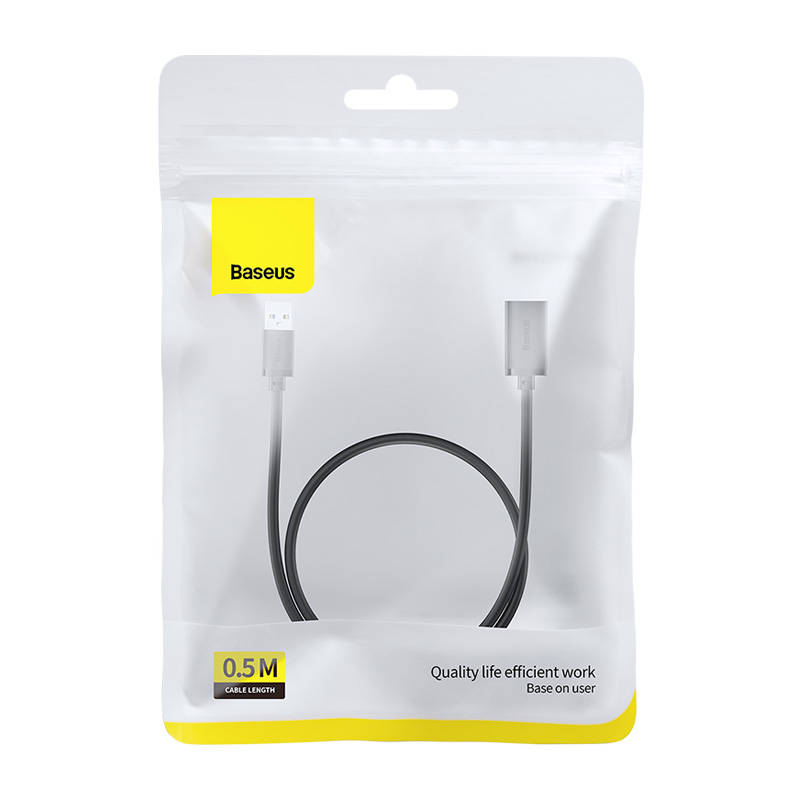 USB 3.0 -jatkokaapeli Baseus AirJoy Series, 0,5 m, Musta B00631103111-01