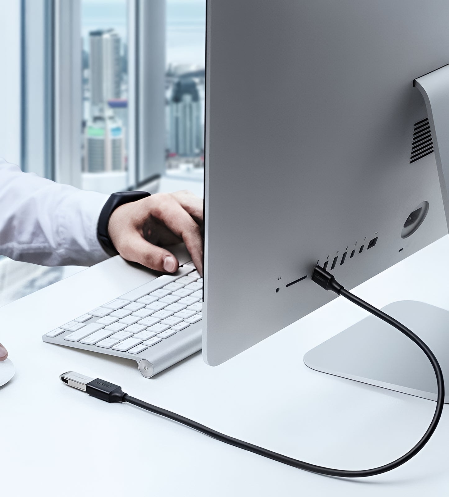 UGREEN US129 USB 3.0 -jatkokaapeli, 2m, Musta