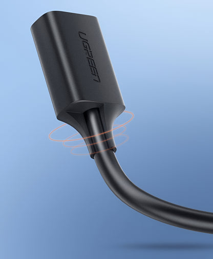 UGREEN US129 USB 3.0 -jatkokaapeli, 2m, Musta