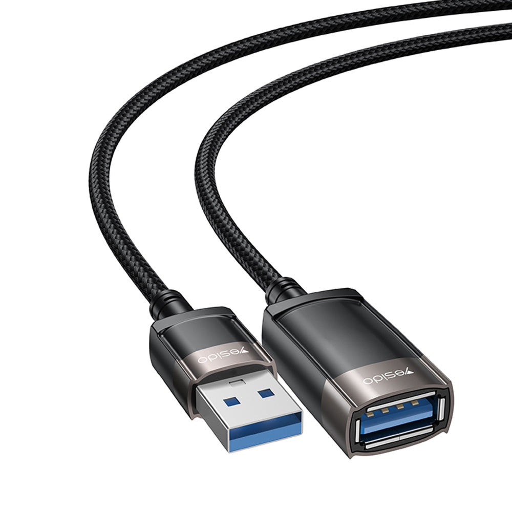 USB-jatkokaapeli Yesido GS26, 1.5m, Harmaa