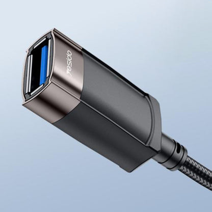 USB-jatkokaapeli Yesido GS26, 1.5m, Harmaa