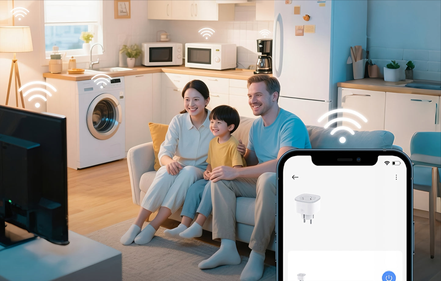 Gosund Smart EP8-M -pistorasia, Wi-Fi