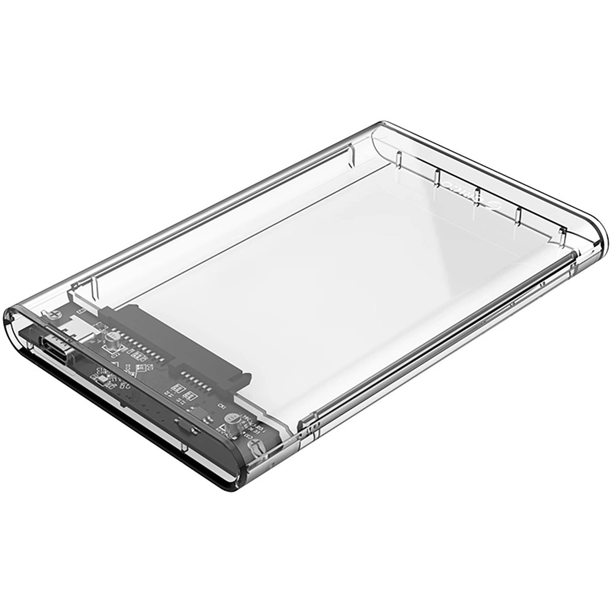Orico 2139C3 -kotelo HDD/SSD SATA 2,5 tuumaa, USB-C, läpinäkyvä
