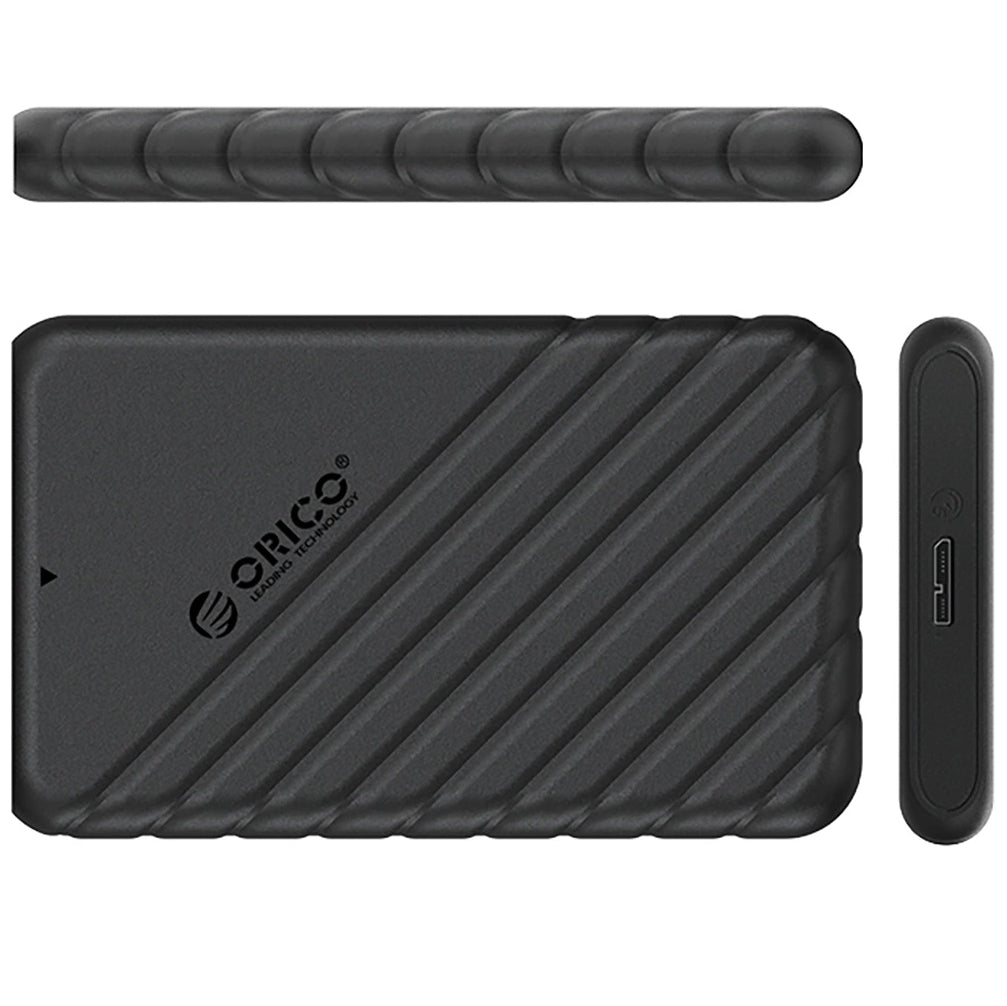 Orico 25PW1-U3-kotelo HDD/SSD SATA 2,5 tuumaa varten, microUSB 3.0, Musta