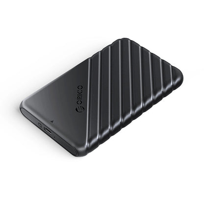 Orico 25PW1C-C3-kotelo HDD/SSD SATA 2,5 tuumaa varten, USB-C, musta