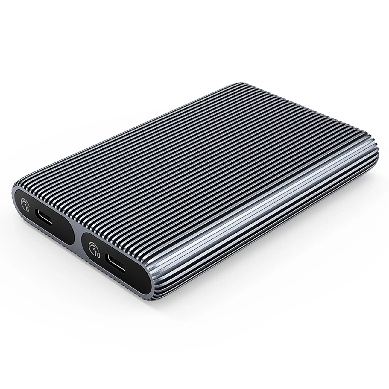 Orico AM2C3-2SN Dual Disk -kotelo M.2 NVMe SSD:lle, harmaa