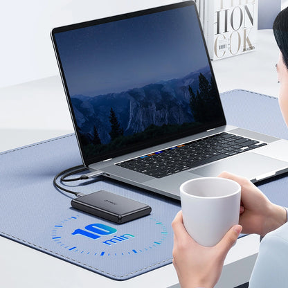 Orico DDL25-C3-kotelo HDD/SSD SATA 2,5 tuumaa, USB-C, Musta