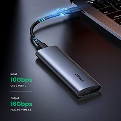 UGREEN CM400 (10902) -teline SSD M.2 NVMe:lle, Harmaa