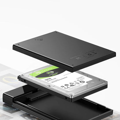 UGREEN US221 (50743) teline HDD / SSD SATA 2.5 tuumaa, USB-C, Musta