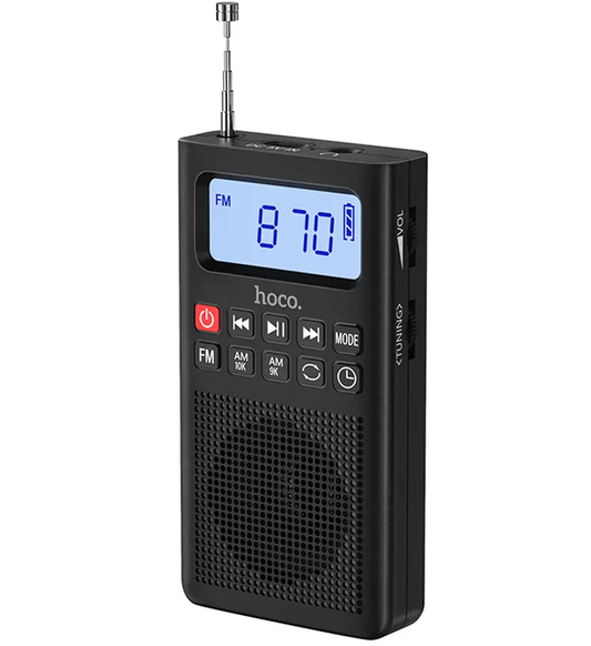 Kannettava radio HOCO HI51, musta