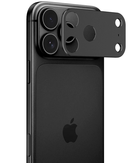 Tech-Protect Camalloy Fit+ takakameran suojakehys Apple iPhone 18 Pro Maxille, alumiini, musta