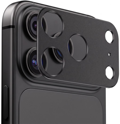 Tech-Protect Camalloy Fit+ takakameran suojakehys Apple iPhone 18 Pro Maxille, alumiini, musta