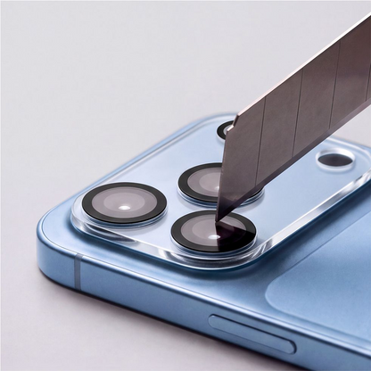Tech-Protect Cam Fit+ Rear Camera Protection Frame for Apple iPhone 18 Pro Max, Tempered Glass, Transparent