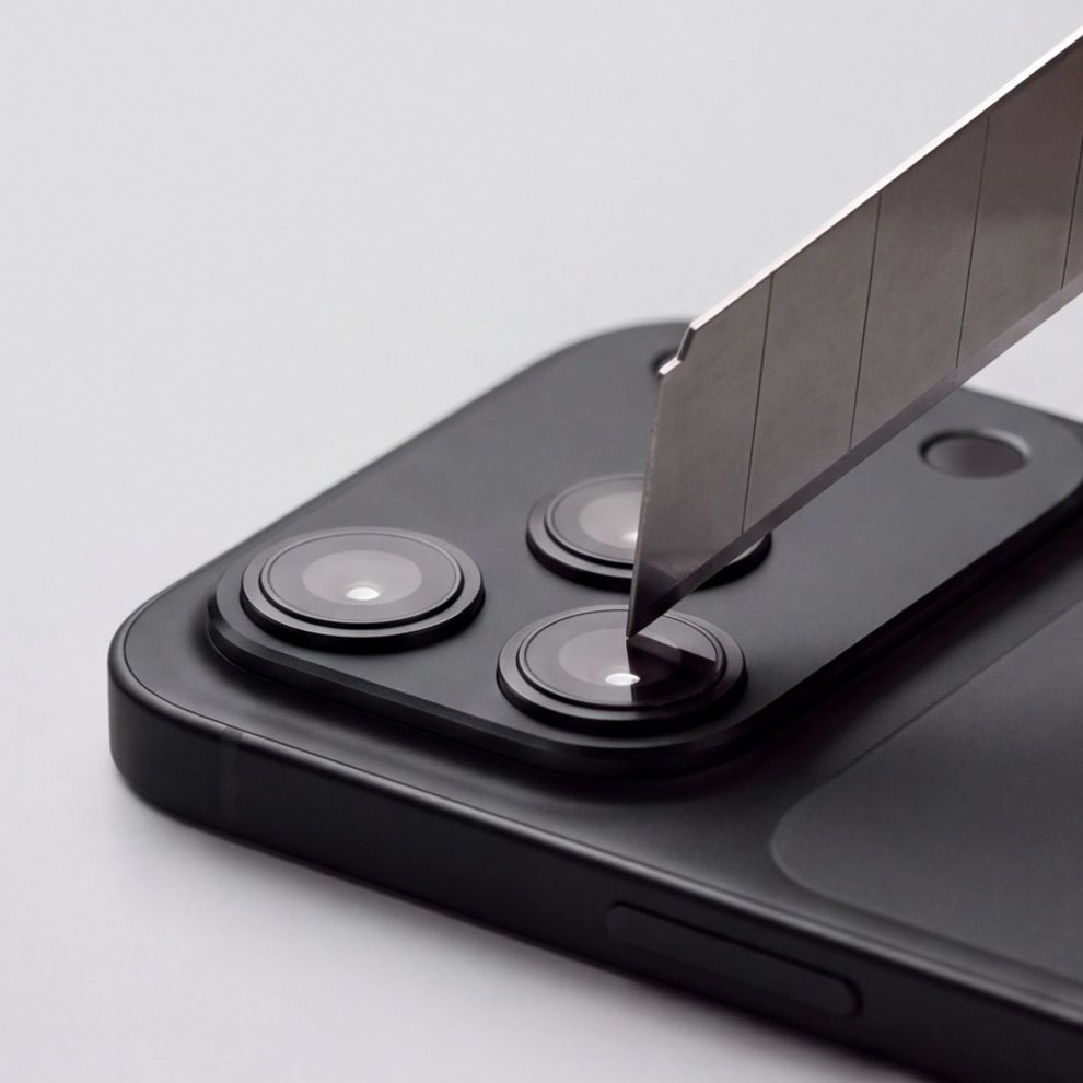 Tech-Protect Camalloy Fit+ takakameran suojakehys Apple iPhone 18 Pro Maxille, alumiini, musta