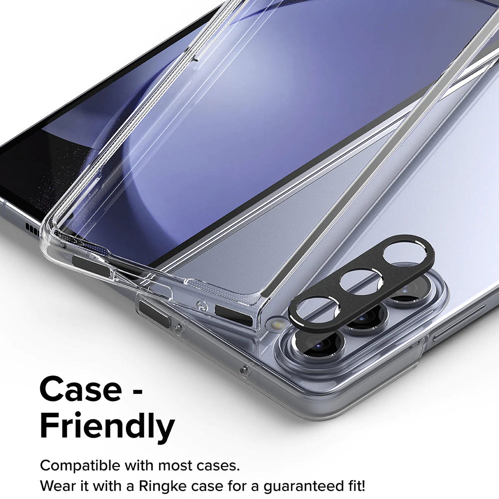 Ringke Styling -takakameran suojakehys Samsung Galaxy Z Fold5 F946:lle, Alumiini, Musta