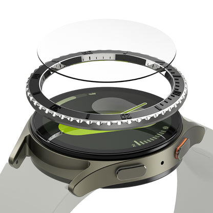 Ringke Premium Styling -suojakehys Samsung Galaxy Watch7 44mm:lle, Malli 3, Musta