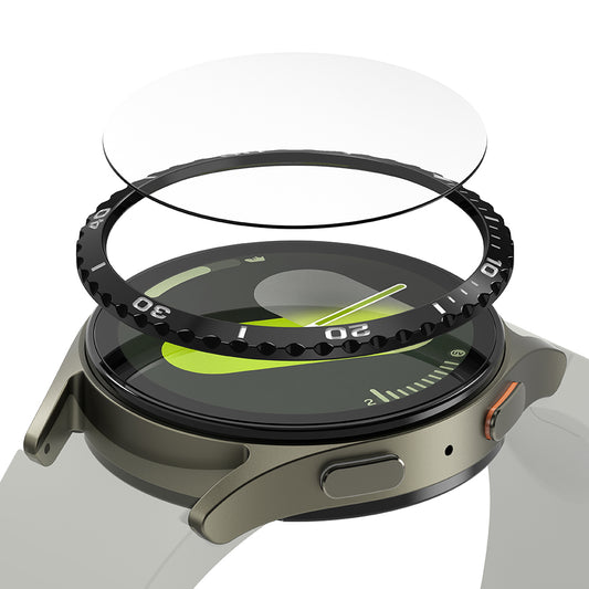 Ringke Styling -suojakehys Samsung Galaxy Watch7 40mm:lle, Malli 6, Musta