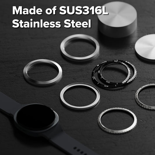 Ringke Inner Styling -suojakehys Samsung Galaxy Watch8 Classicille, Musta