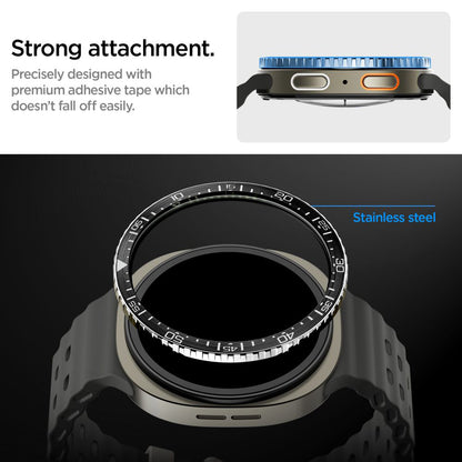 Spigen Tune Diver -suojakehys Samsung Galaxy Watch8 44mm:lle, Musta