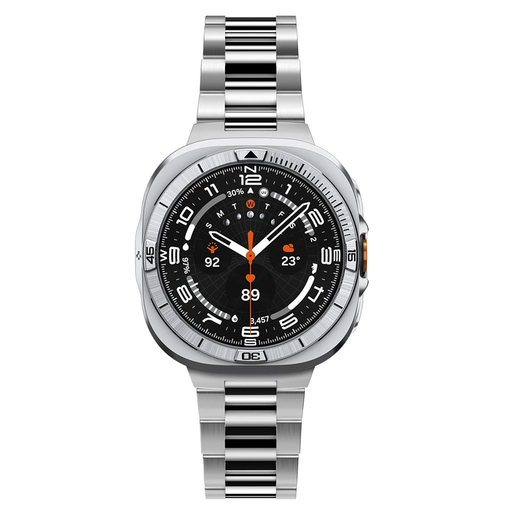 Spigen Tune Pro Pilot -suojakehys Samsung Galaxy Watch Ultra2:lle, hopea ACS11618
