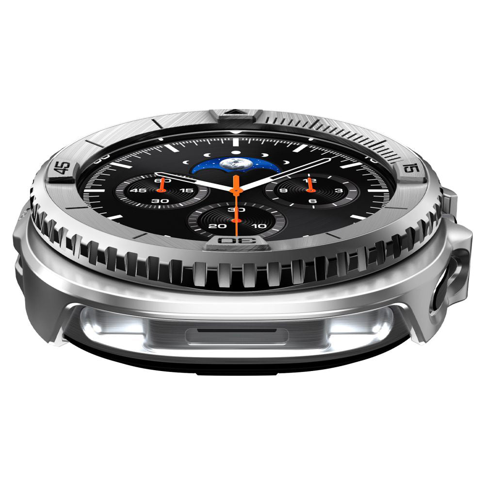 Spigen Tune Pro Pilot Protection Frame for Samsung Galaxy Watch8 Classic, Silver ACS10017