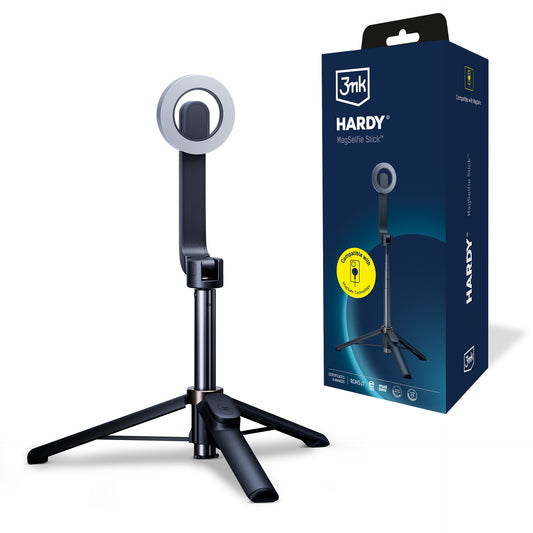 Selfie Stick Bluetooth 3MK Hardy MagSelfie, Universal, Musta