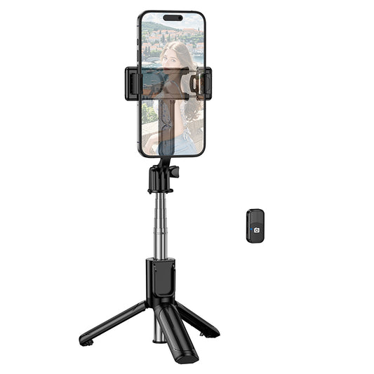 Selfie-tikku Bluetooth Borofone BY14 Graceful, 4,5 tuumaa - 7 tuumaa, Musta