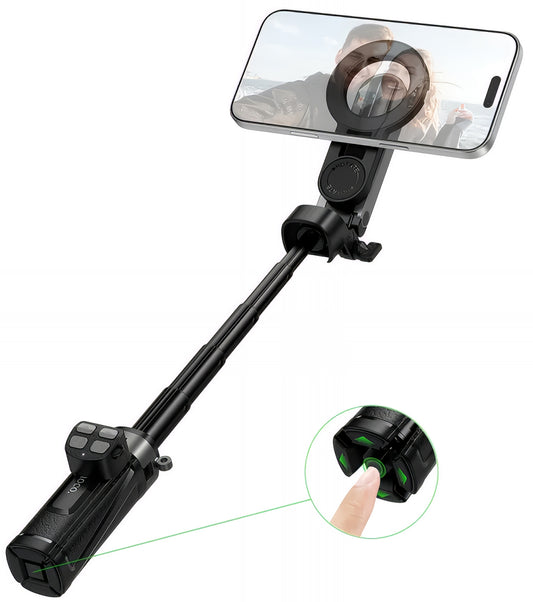 Selfie Stick Bluetooth HOCO K27 Pro, Universal, Musta