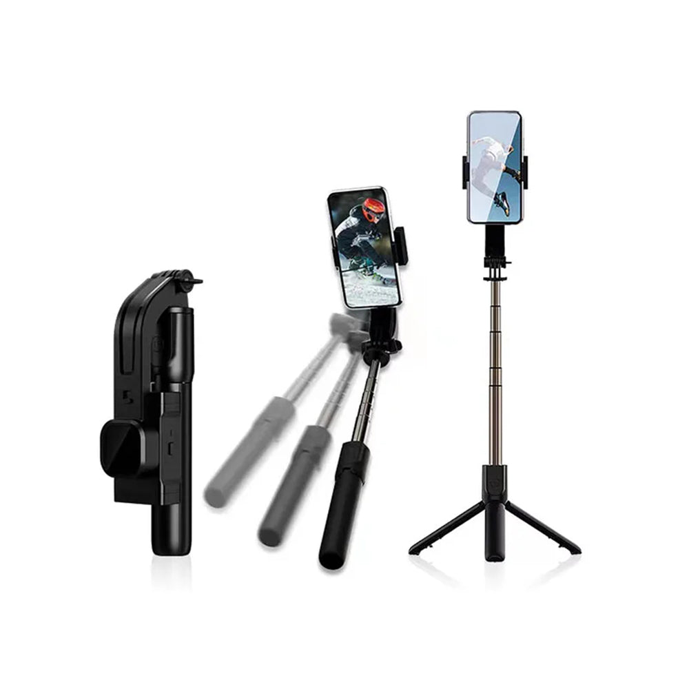 Selfie Stick Bluetooth Techsuit C06, Universal, Musta