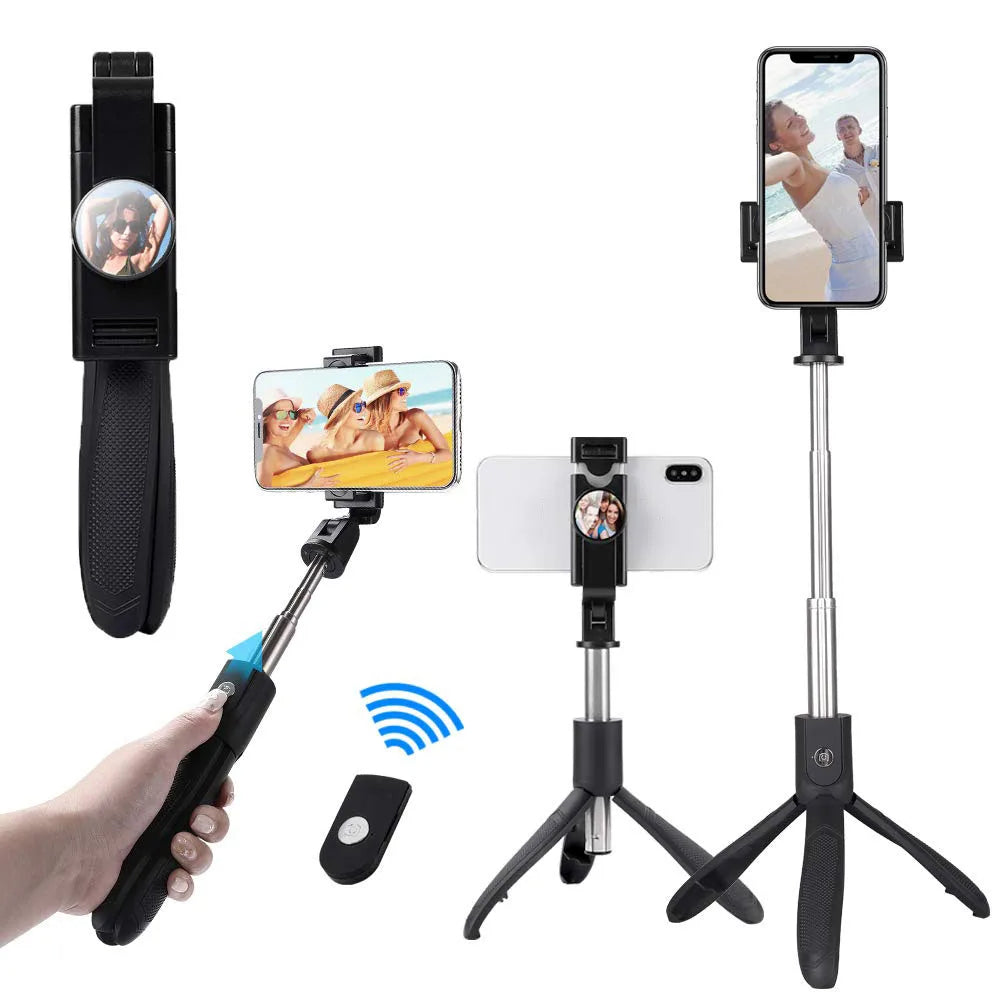Selfie Stick Bluetooth Techsuit K06, Universal, Musta