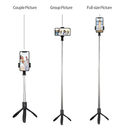 Selfie Stick Bluetooth Techsuit K06, Universal, Musta