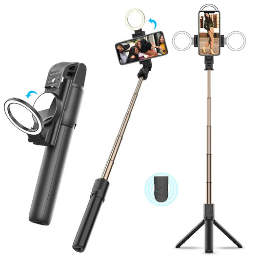Selfie Stick Bluetooth Techsuit K13, Universal, Musta