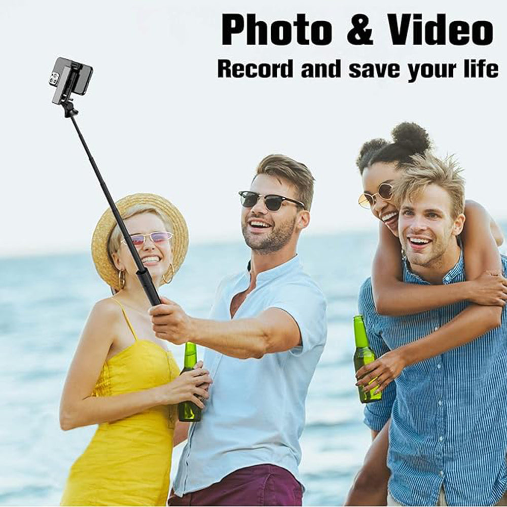 Selfie Stick Bluetooth Techsuit K22, Universal, Musta