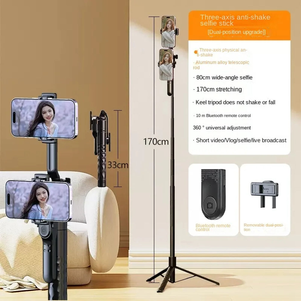 Selfie Stick Bluetooth Techsuit K28, Universal, Musta