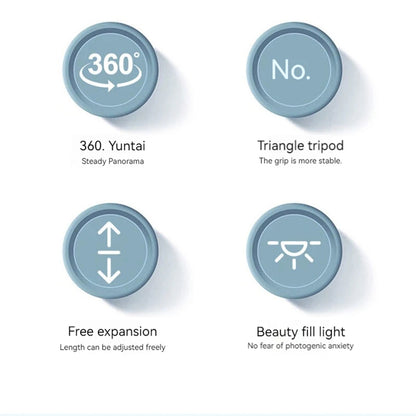 Selfie Stick Bluetooth Techsuit K28, Universal, Musta