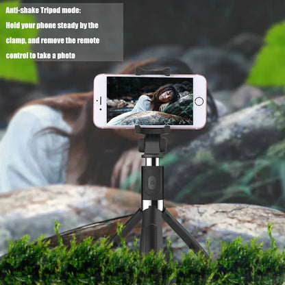 Selfie Stick Bluetooth Techsuit L01, Universal, Musta