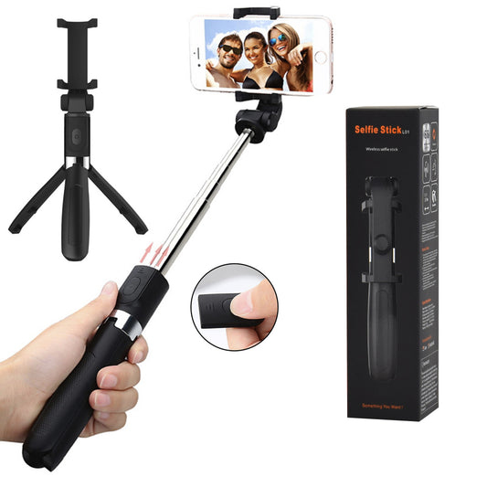 Selfie Stick Bluetooth Techsuit L01s, Universal, Musta