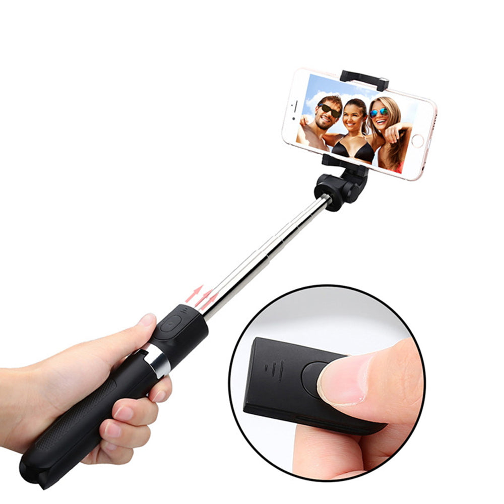 Selfie Stick Bluetooth Techsuit L01s, Universal, Musta