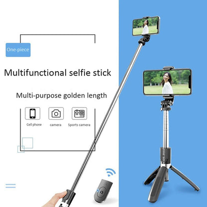 Selfie Stick Bluetooth Techsuit L02, Universal, Musta