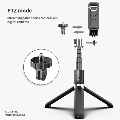 Selfie Stick Bluetooth Techsuit L03, Universal, Musta